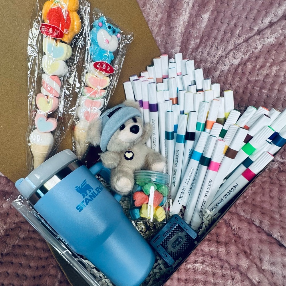 Stanley Blue Tumbler and Party Favor Set